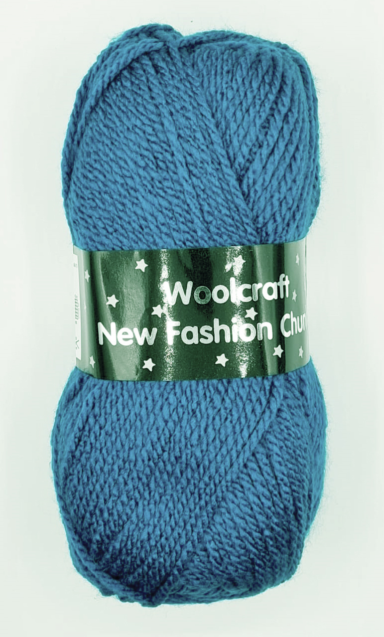 New Fashion Chunky Yarn 10 x 100g Balls Kingfisher